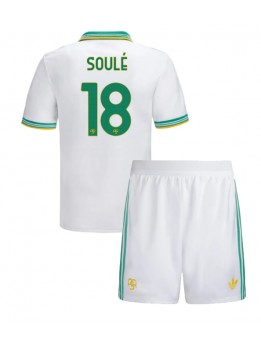 AS Roma Matias Soule #18 Dječji Rezervni Dres kompleti 2025-26 Kratak Rukavima (+ kratke hlače)